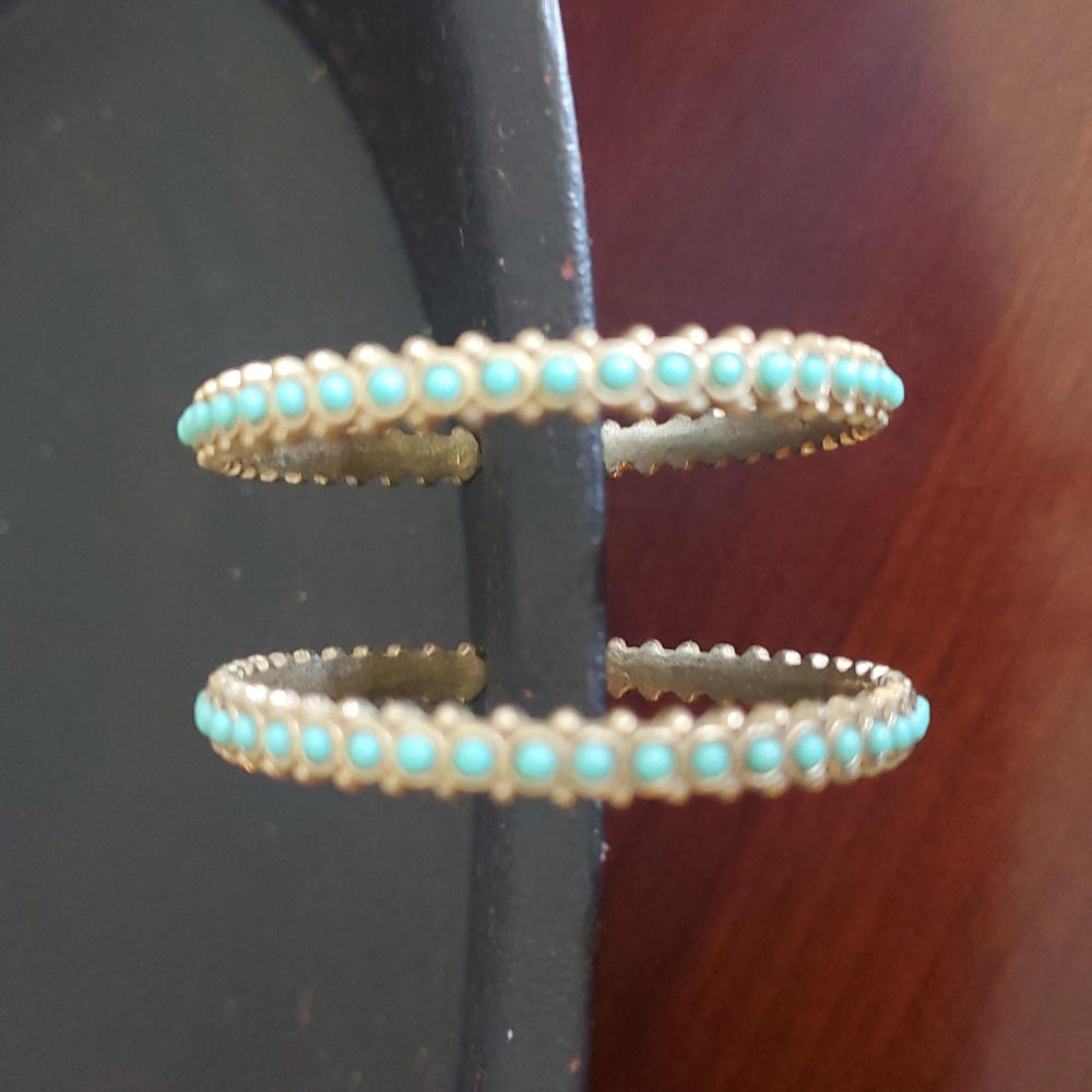 Lucky Brand Turquoise Hoop Earrings